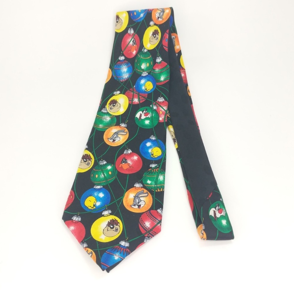 Looney Tunes Mania Holiday Silk Neck Tie - Picture 2 of 4